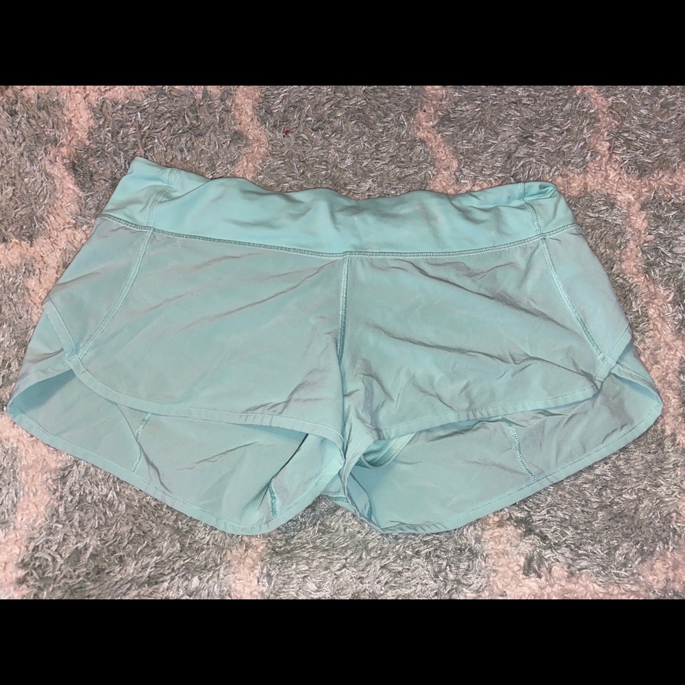 mint lululemon speed up short 2.5”